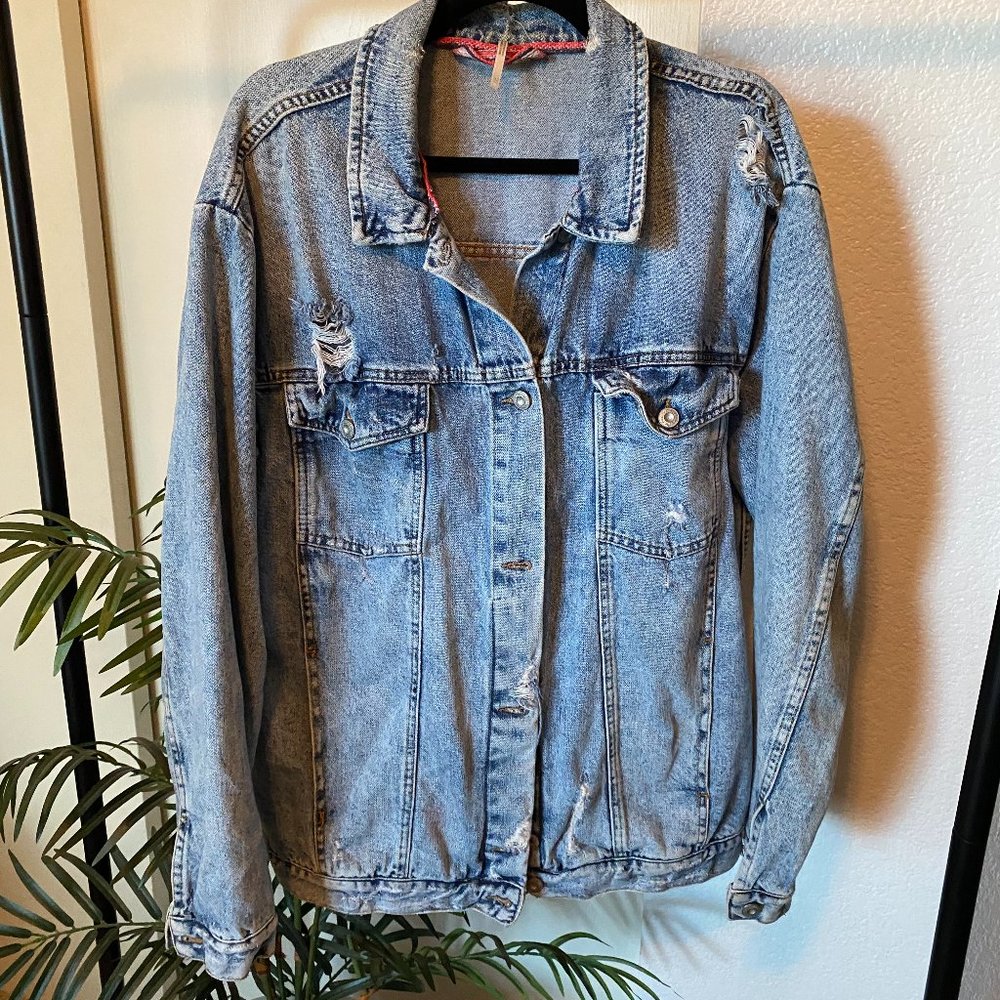 Free People Denim Jean Jacket